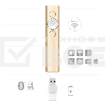Презентер Logitech Spotlight золотистый, радиоканал, USB, кнопки - 3, фото18