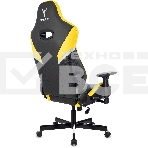 Кресло игровое Knight Thunder 5X черный/желтый эко.кожа крестов. металл, фото15