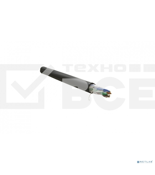 Кабель информационный WRline WR-UTP-4P-C5E-PE-BK кат.5E U/UTP 4X2X24AWG PE внешний 305м черный