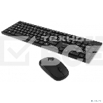 Клавиатура + мышь Оклик S255W клав:черный мышь:черный USB беспроводная Multimedia (1909361), фото3
