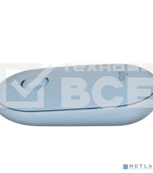 Мышь беспроводная Logitech Pebble M350 синий, 1000 dpi, радиоканал, Bluetooth, USB, кнопки - 3
