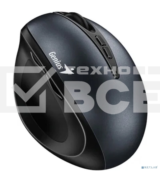 Мышь беспроводная Genius Ergo 8300S серый, 1600 dpi, радиоканал, USB, кнопки - 7