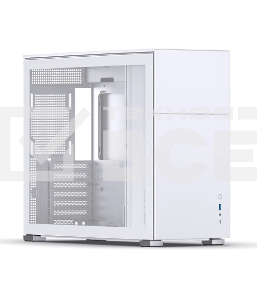 Корпус без блока питания Case JONSBO D41 STD, Midi-Tower, TG, no fan, 1xUSB-A 3.2 + 1xUSB-C 3.2, ATX, mATX White