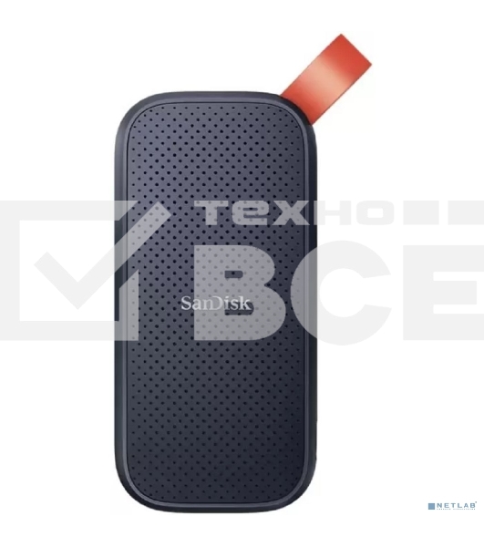 Внешний SSD SanDisk Portable, 2TB, USB 3.2 Gen 2 Type-C, R/W 800/-, черный