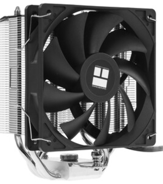 Кулер для процессора Thermalright Burst Assassin 120 SE черный/серебристый (4-pin PWM, 148мм, Al/Cu, 6x6мм, 1x120мм, 66.17CFM, 25.6dBA, 1550RPM, S: 1851/1700/1200/115X, AM5/AM4)