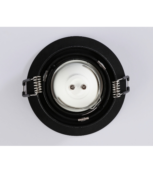 Встраиваемый поворотный точечный светильник Ambrella light TN102756 BK черный IP20 GU5.3 D98*32