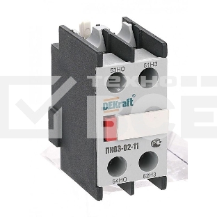 Приставка контактная доп. контакты 1НО+1НЗ лицев. DEKraft 24100DEK