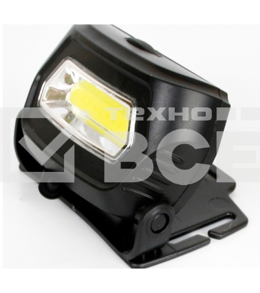 Фонарь налобный Ultraflash LED5359 (аккум 5В черный COB 3 Ватт, 3 реж.,пласт.,бокс)