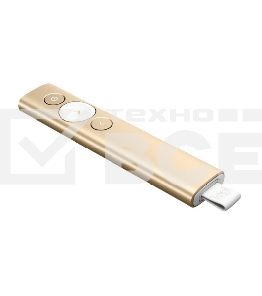 Презентер Logitech Spotlight золотистый, радиоканал, USB, кнопки - 3