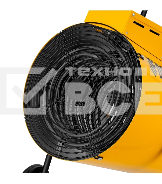 Тепловая пушка Denzel SFH-15000, 400 В, желтый, 120/9000/15000 Вт, 150 м2, термостат