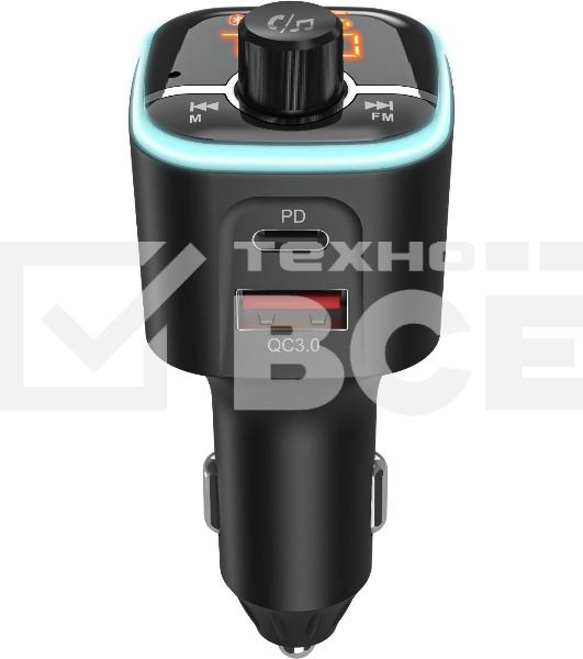 Автомобильный FM-модулятор Navitel BHF04 MAX черный MicroSD BT USB