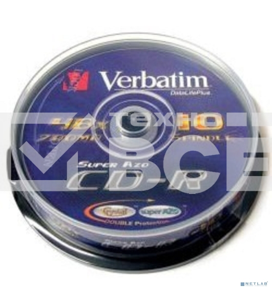 Диск CD-R Verbatim 700Mb 52x Cake Box (10шт) (43437)