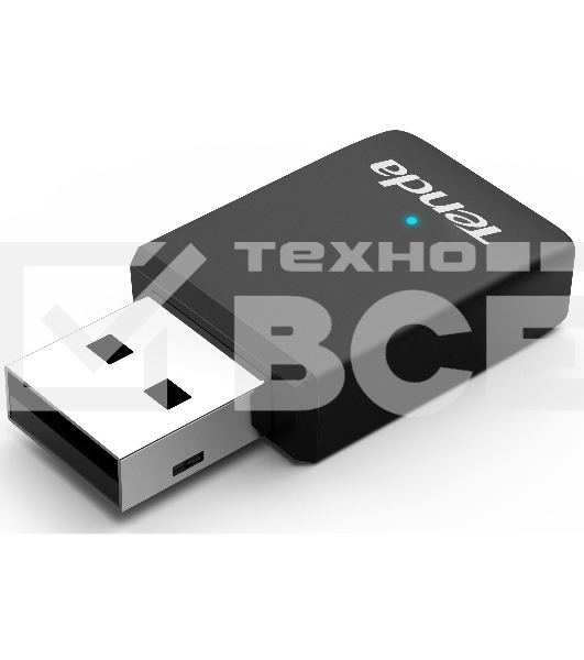 Сетевой адаптер Wi-Fi Tenda WiFi Adapter USB U9 (USB2.0, WLAN 650Mbps, 802.11ac) 1x int Antenna