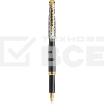 Ручка роллер Waterman Reflections of Paris Hemisphere DeLuxe (2200838) Black GT F черн. черн. подар.кор., фото3