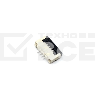 Разъем FPC Flip-Lock 1010-4RLGF 4 pin высота 1мм шаг 1мм