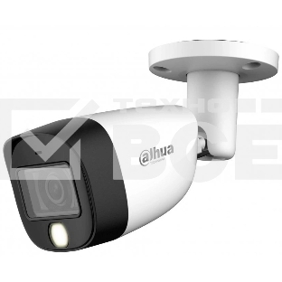 Камера видеонаблюдения аналоговая Dahua DH-HAC-HFW1200CMP-IL-A-0360B-S6 3.6-3.6мм HD-CVI HD-TVI цв. корп.:белый (DH-HAC-HFW1200CMP-IL-A-0360B)