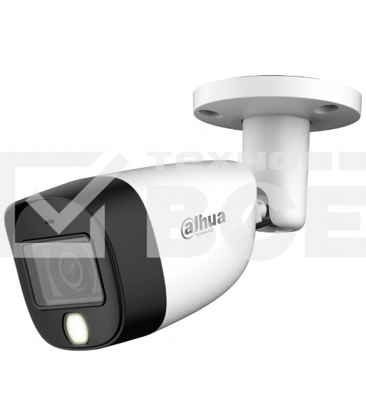 Камера видеонаблюдения аналоговая Dahua DH-HAC-HFW1200CMP-IL-A-0360B-S6 3.6-3.6мм HD-CVI HD-TVI цв. корп.:белый (DH-HAC-HFW1200CMP-IL-A-0360B)
