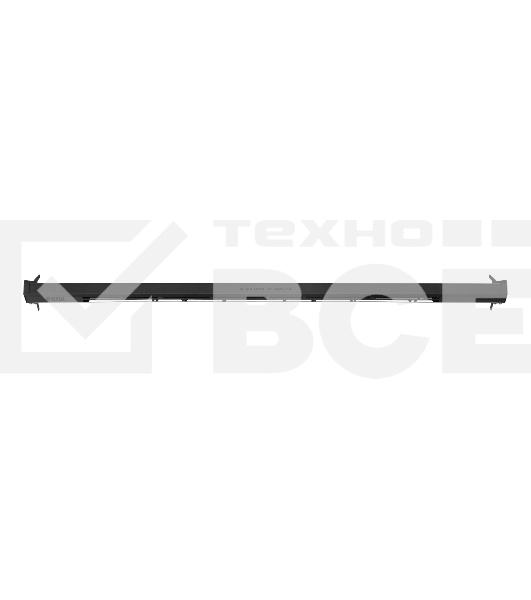 Конвектор электрический плинтусный Denzel ATRIC-300, черный, 300 Вт, 5 м2