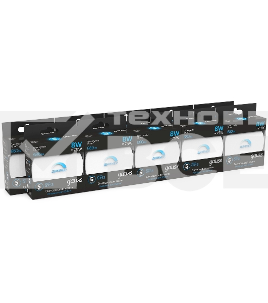 Лампа cветодиодная Gauss GX53 8W 680lm 6500K диммируемая LED