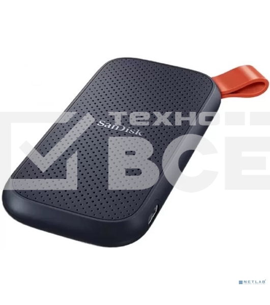 Внешний SSD SanDisk Portable, 2TB, USB 3.2 Gen 2 Type-C, R/W 800/-, черный