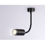 Светильник настенно-потолочный гнущийся с выключателем Ambrella light FW2470 BK черный GU10 max 12W D55*L100*H300, фото4