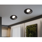Встраиваемый поворотный точечный светильник Ambrella light TN102756 BK черный IP20 GU5.3 D98*32, фото3