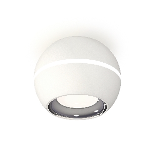 Светильник Ambrella Light XS1101002 SWH/PSL белый песок/серебро полированное MR16 GU5.3 LED 3W 4200K (C1101, N7022)