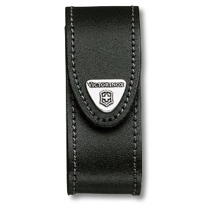 Чехол из нат.кожи Victorinox Leather Belt Pouch (4.0520.3) черный с застежкой на липучке без упаковки
