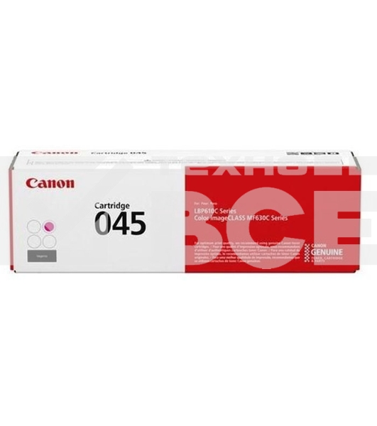 Картридж лазерный Canon 045M пурпурный, 1300 стр., для i-SENSYS MF631/633/635, LBP611