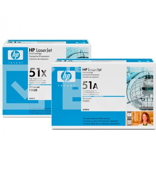 Картридж лазерный HP Q7551XD черный двойная упаковка для LaserJet P3005/M3027mfp/M3035mfp 2 x 13000стр.
