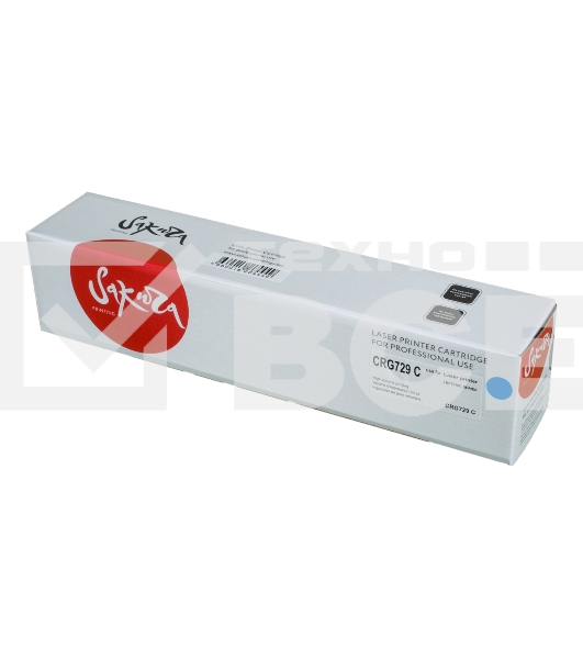 Картридж Sakura CRG729C для CANON LBP 7010C/7018C, синий, 1000 к.
