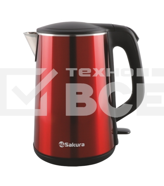 Чайник электрический Sakura SA-2156MR (1.8) красн металлик+черн