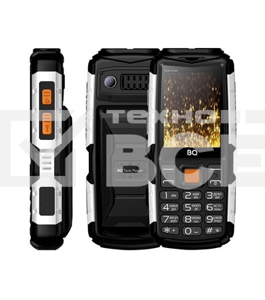 Мобильный телефон BQ-2430 Tank Power Black+Gold 2.4”