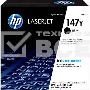 Картридж лазерный HP 147Y W1470Y черный (42000стр.) для HP LaserJet M610dn