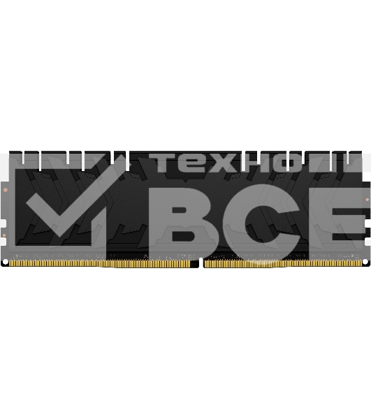 Оперативная память Kingston Fury Renegade, DDR4, 8GB (1x8GB), 3600MHz, CL16, с радиатором, черный