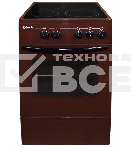 Плита электрическая Лысьва EF3001MK00 коричневый, конфорок 3 электрических, духовка 57 л, 50 см x 84 см x 60 см
