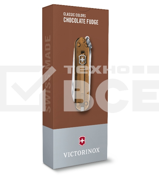 Нож перочинный Victorinox Classic Chocolate Fugde (0.6223.T55G) 58мм 7 функций карт.коробка