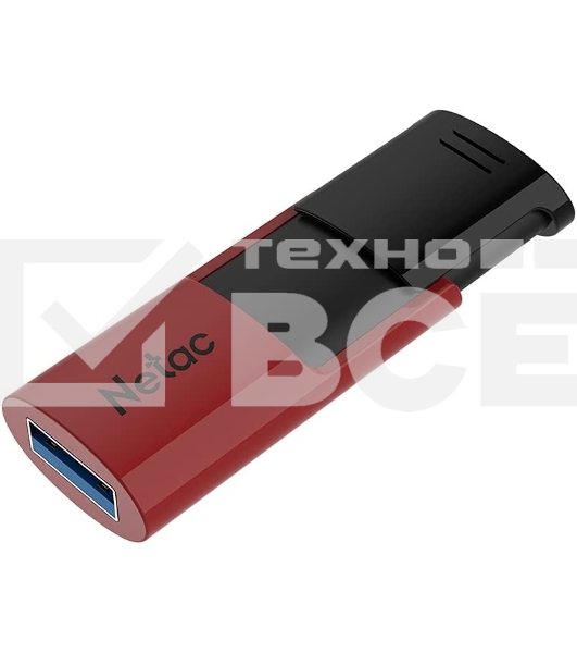 Флеш диск USB Drive Netac U182 NT03U182N-256G-30RE, USB3.0 256GB, retail version, черный/красный