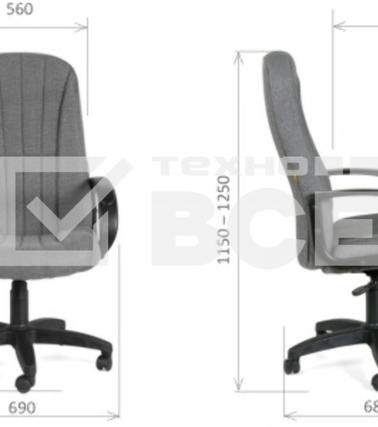 Кресло офисное Chairman 685 10-356 черный NEW 7016898
