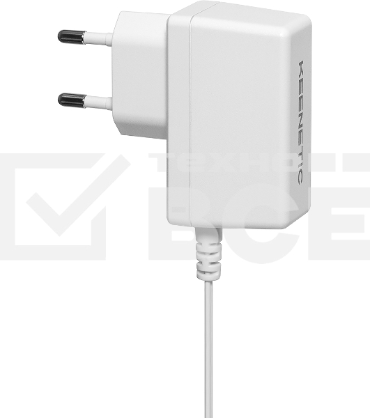 Адаптер питания KEENETIC/ Keenetic PA10 (KPS-1210) Адаптер питания от сети 100–240 В, постоянное выходное напряжение 12 V с током до 1,0 A, для Keenetic c напряжением питания 9 или 12 В и током до 1.0 А