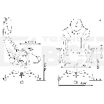 Кресло игровое Knight Thunder 5X черный/желтый эко.кожа крестов. металл, фото2