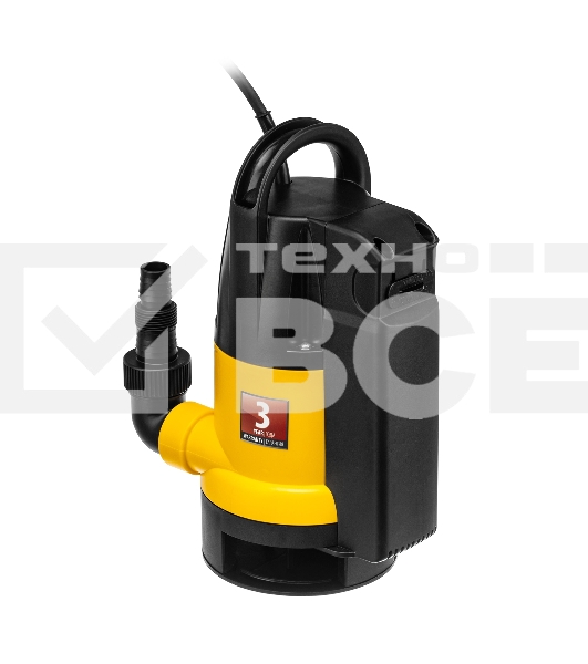 Дренажный насос DP800A, 800 Вт, подъем 5 м, 13000 л/ч Denzel