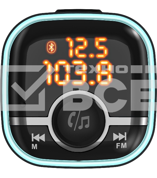 Автомобильный FM-модулятор Navitel BHF04 MAX черный MicroSD BT USB