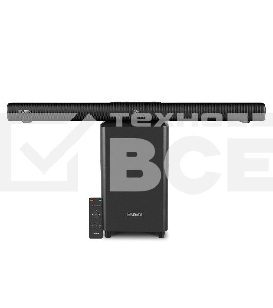 Саундбар Sven SB-2200D черный (2 x 60W, Bluetooth сабвуфер 180W, пульт ДУ, LED-дисплей, HDMI, USB)