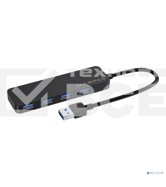 USB-концентратор Harper HUB-04P Black