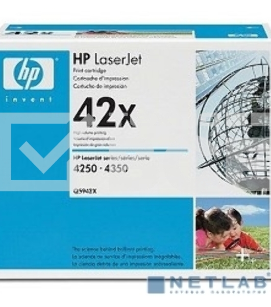 Картридж лазерный HP LaserJet Q5942X черный для LJ 4250/4350 (20000стр.)