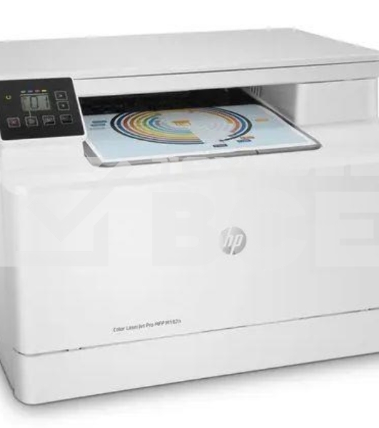МФУ лазерный HP Color LaserJet Pro MFP M182n (7KW54A), A4, цветной, печ. до 16 стр/мин., 600 x 600 dpi (печать) 1200x1200dpi (скан.), USB, RJ-45, Air Print, Mopria