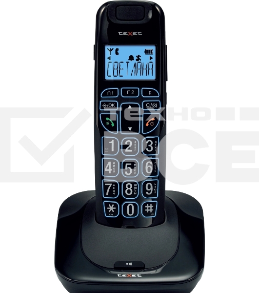 Радиотелефон teXet TX-D7505A черный