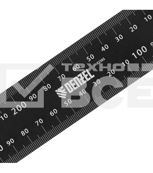 Угольник Denzel 200 х 300 мм, алюминиевый, лазерная гравировка