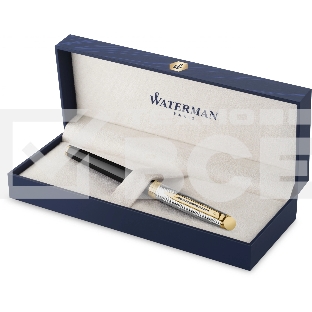 Ручка роллер Waterman Reflections of Paris Hemisphere DeLuxe (2200838) Black GT F черн. черн. подар.кор.